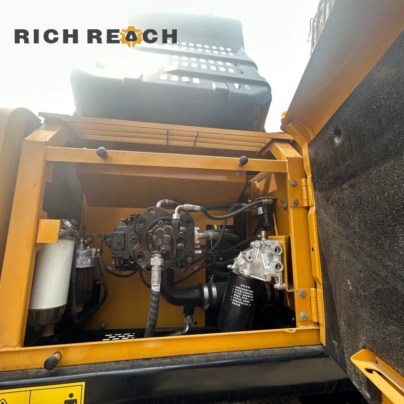 Instrument panel and hour meter reading of a 2020 SANY 215H excavator priced at $31,944